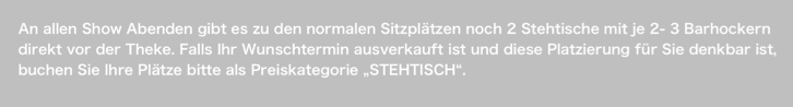 Stehtisch Info
